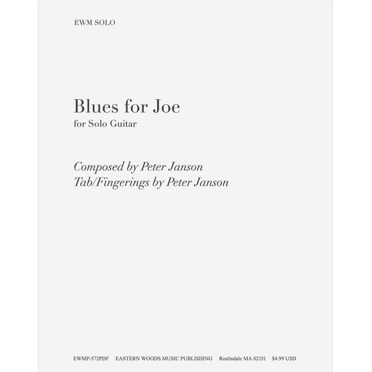 "Blues for Joe" sheet music with tabs (PDF Download)