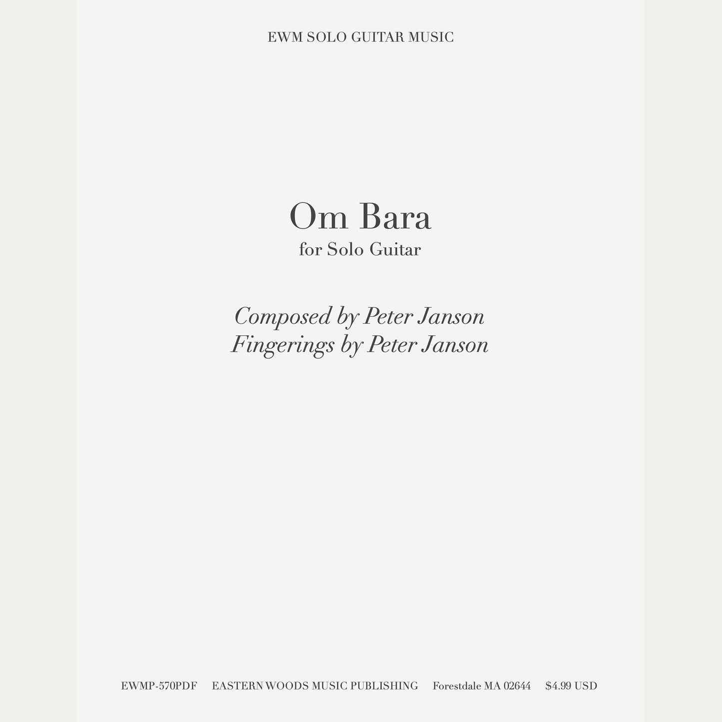 "Om Bara" sheet music with tabs (PDF Download)